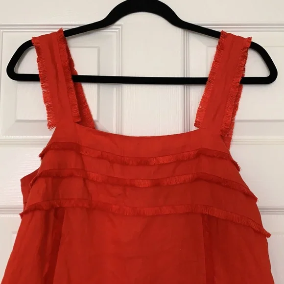 J. Crew Linen Fringe Tank Top - Picture 2 of 12